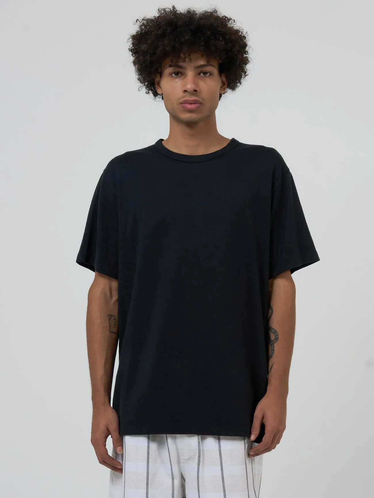 Hemp Thrills Embro Lightweight Merch Fit Tee - Black sold by Thrills