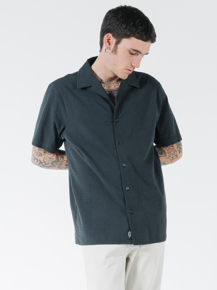 Tranquil Bowling Shirt - Black sold by Thrills