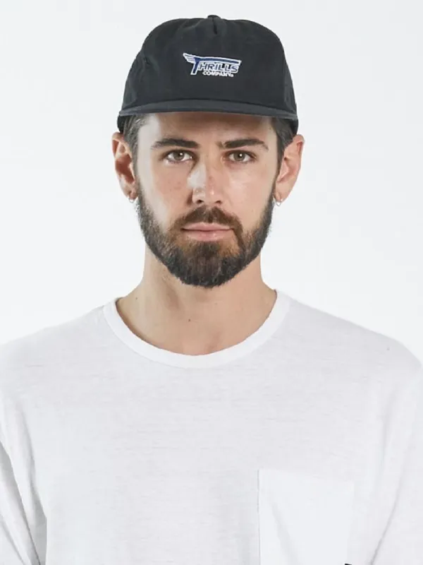 Motor City 5 Panel Cap - Black sold by Thrills