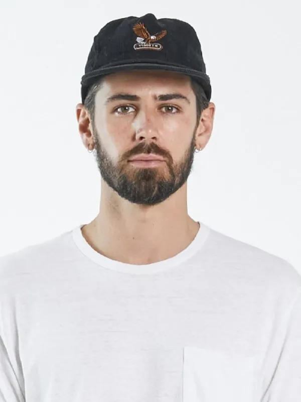 Gold Wings 5 Panel Cap - Black sold by Thrills