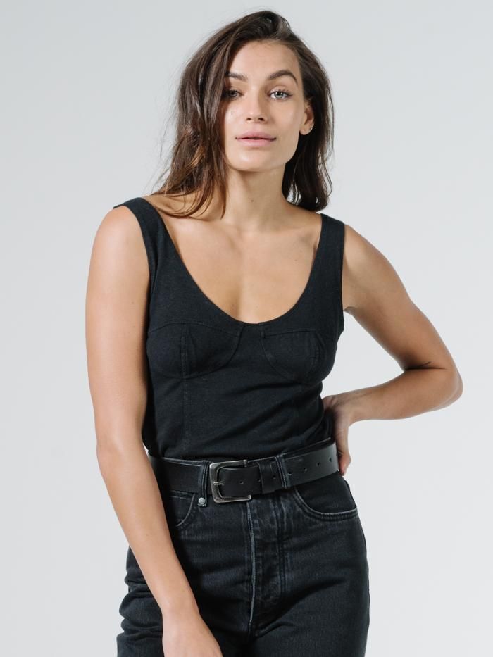 Bodice Tank - Black sold by Thrills product image thumbnail 4