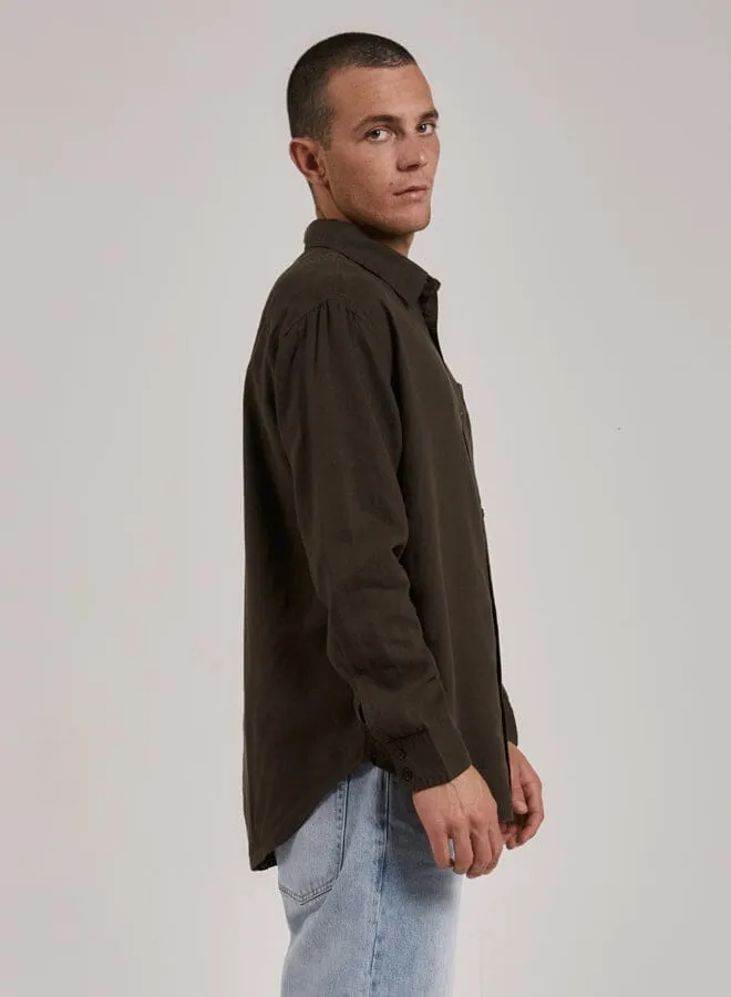 Hemp Minimal Thrills Oversize Long Sleeve Shirt - Tarmac sold by Thrills product image thumbnail 4