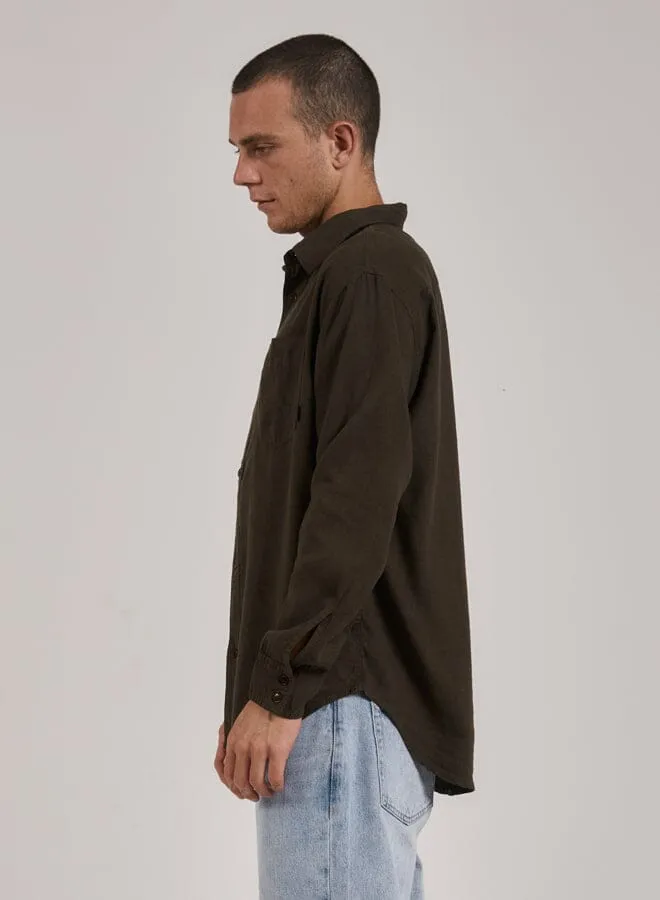 Hemp Minimal Thrills Oversize Long Sleeve Shirt - Tarmac sold by Thrills product image thumbnail 3