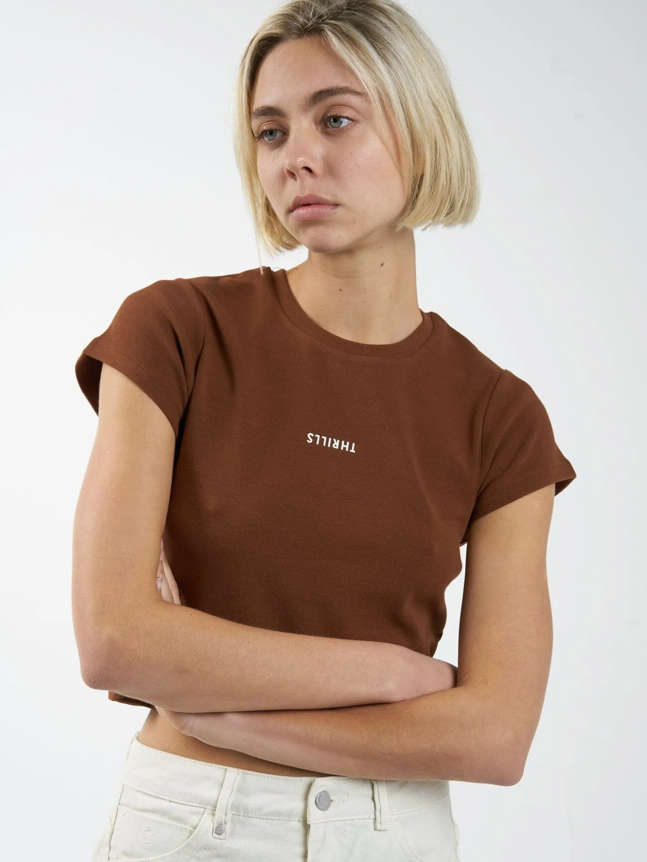 Minimal Thrills Mini Tee - Chestnut sold by Thrills product image thumbnail 5
