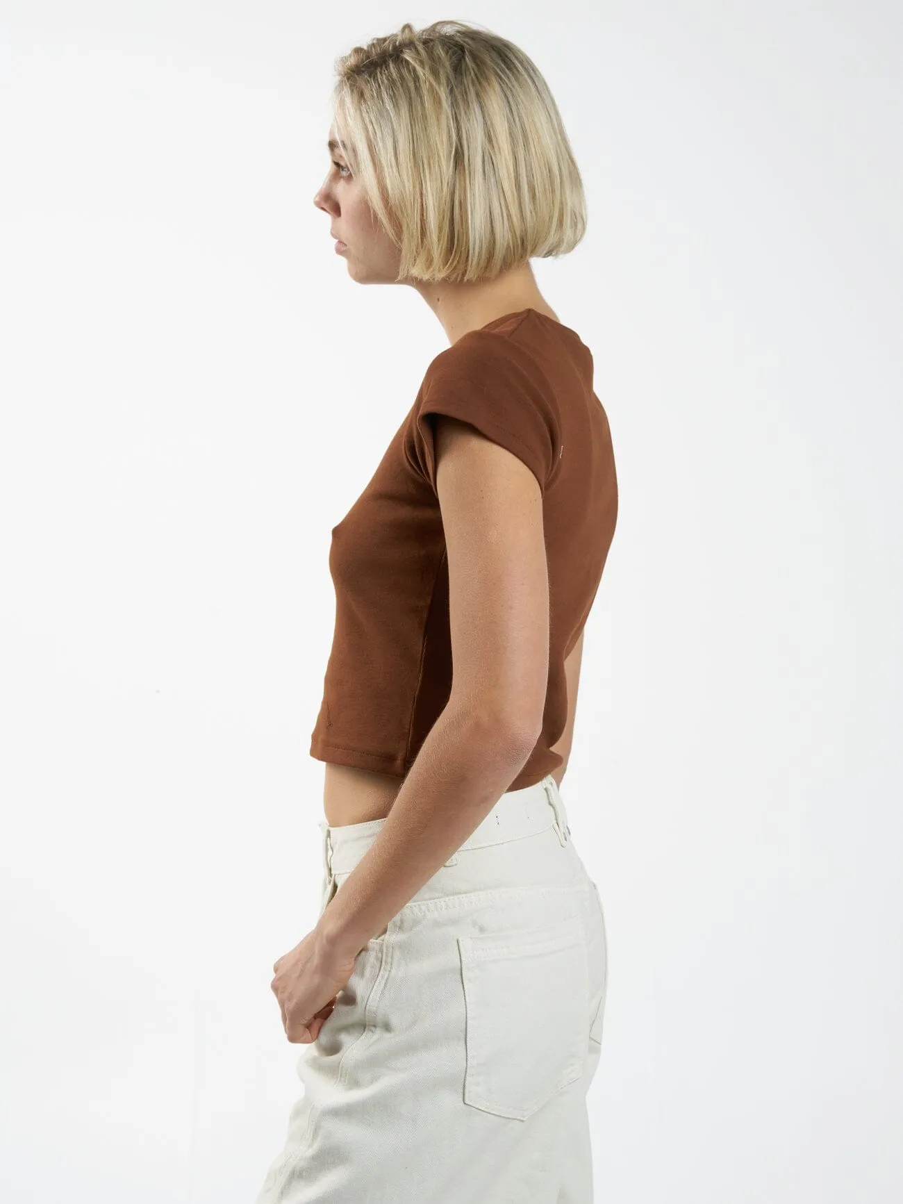 Minimal Thrills Mini Tee - Chestnut sold by Thrills product image thumbnail 3