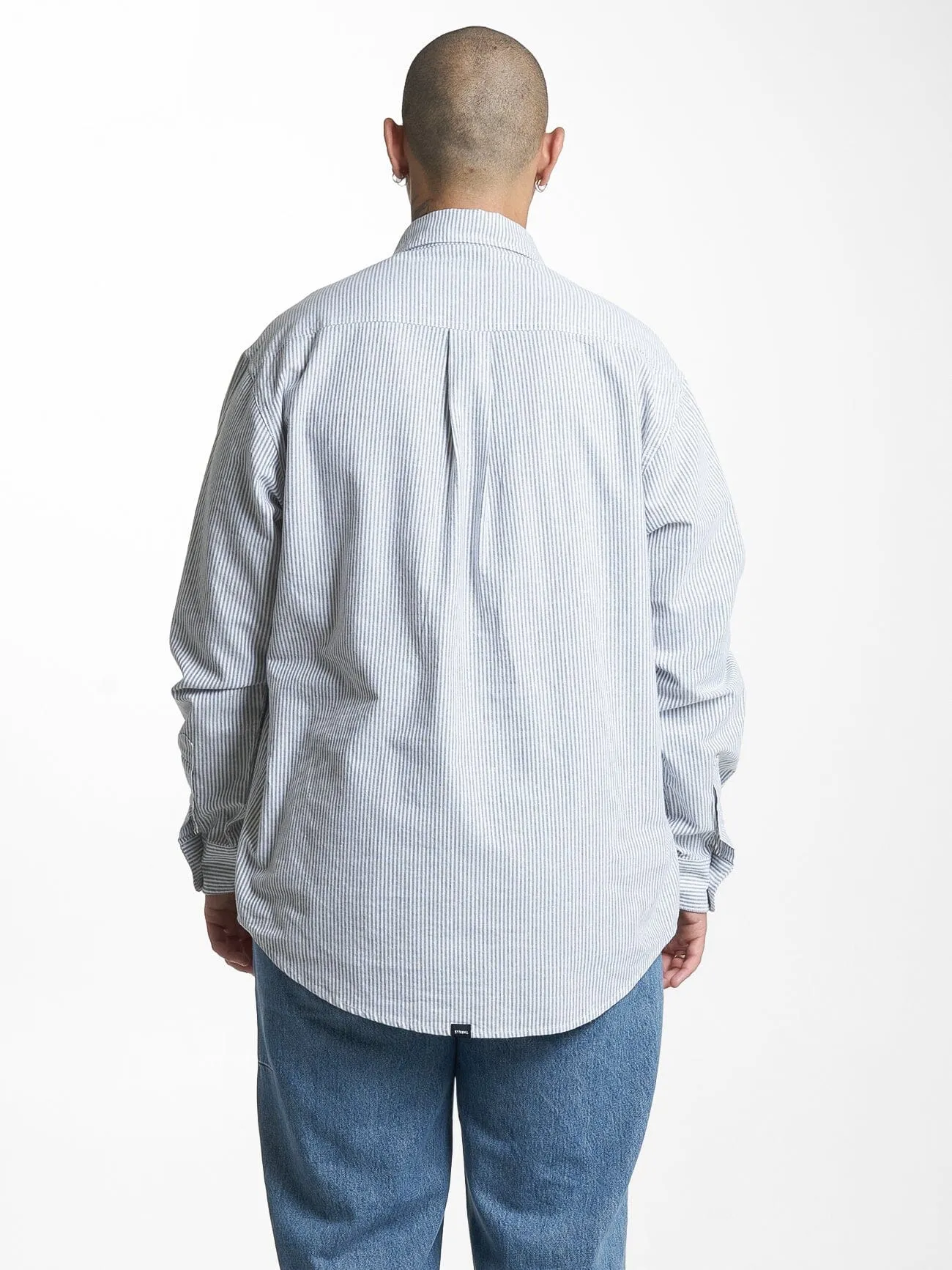 Occasions Long Sleeve Shirt - Olive Night Stripe sold by Thrills product image thumbnail 3