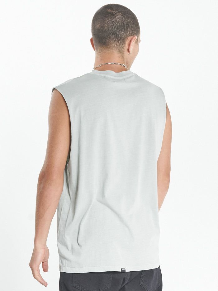 Minimal Thrills Merch Fit Muscle Tee - Eucalyptus sold by Thrills product image thumbnail 2