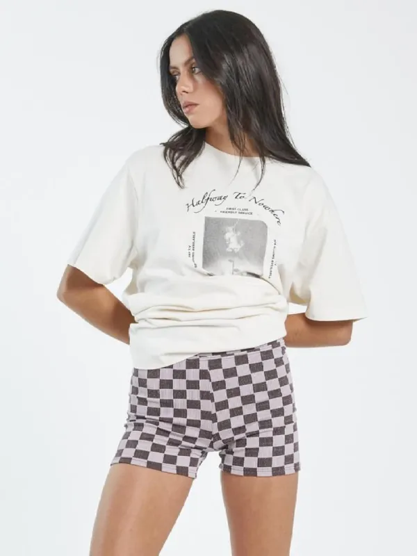 Aalto Rib Bike Short - Washed Cocoa sold by Thrills