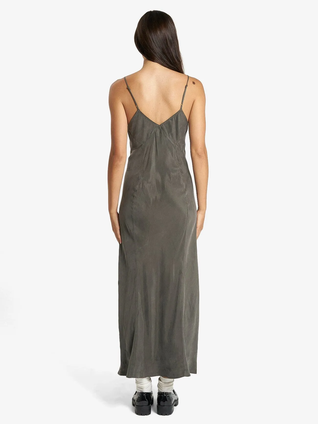 Chelsea Full Length Slip Dress - Truffle sold by Thrills product image thumbnail 2