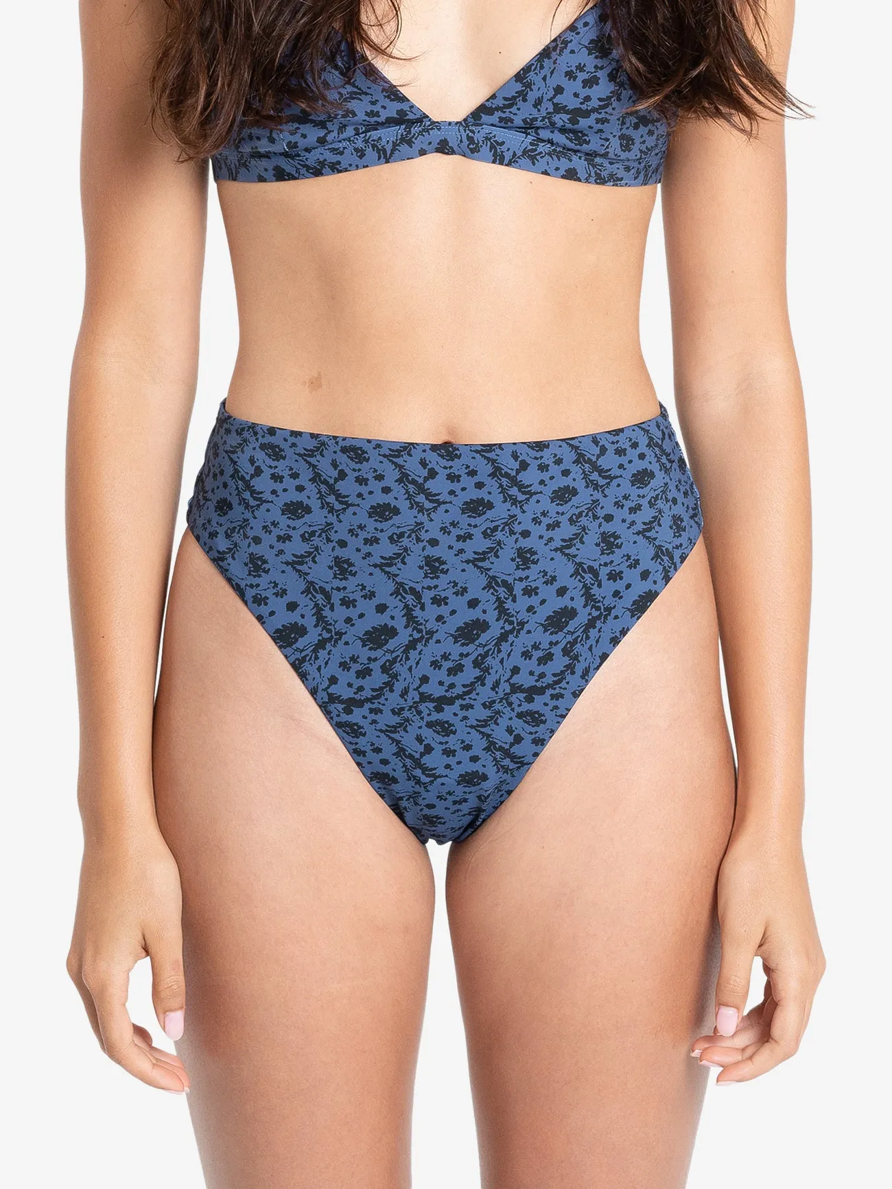Rue 90s High Cut Bikini Bottom - Ensign Blue sold by Thrills