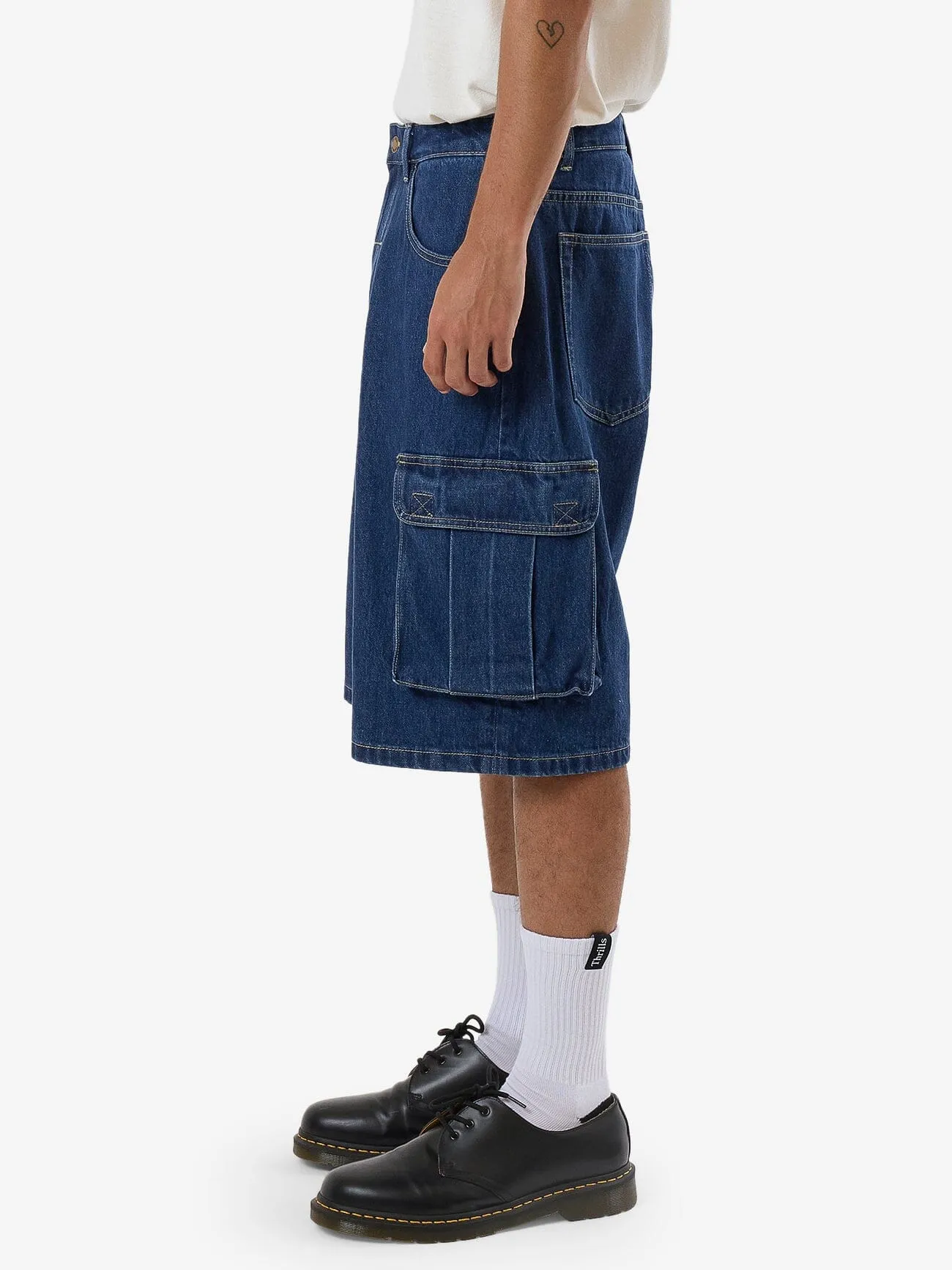 Big Slacker Denim Cargo Short - Union Blue sold by Thrills product image thumbnail 3