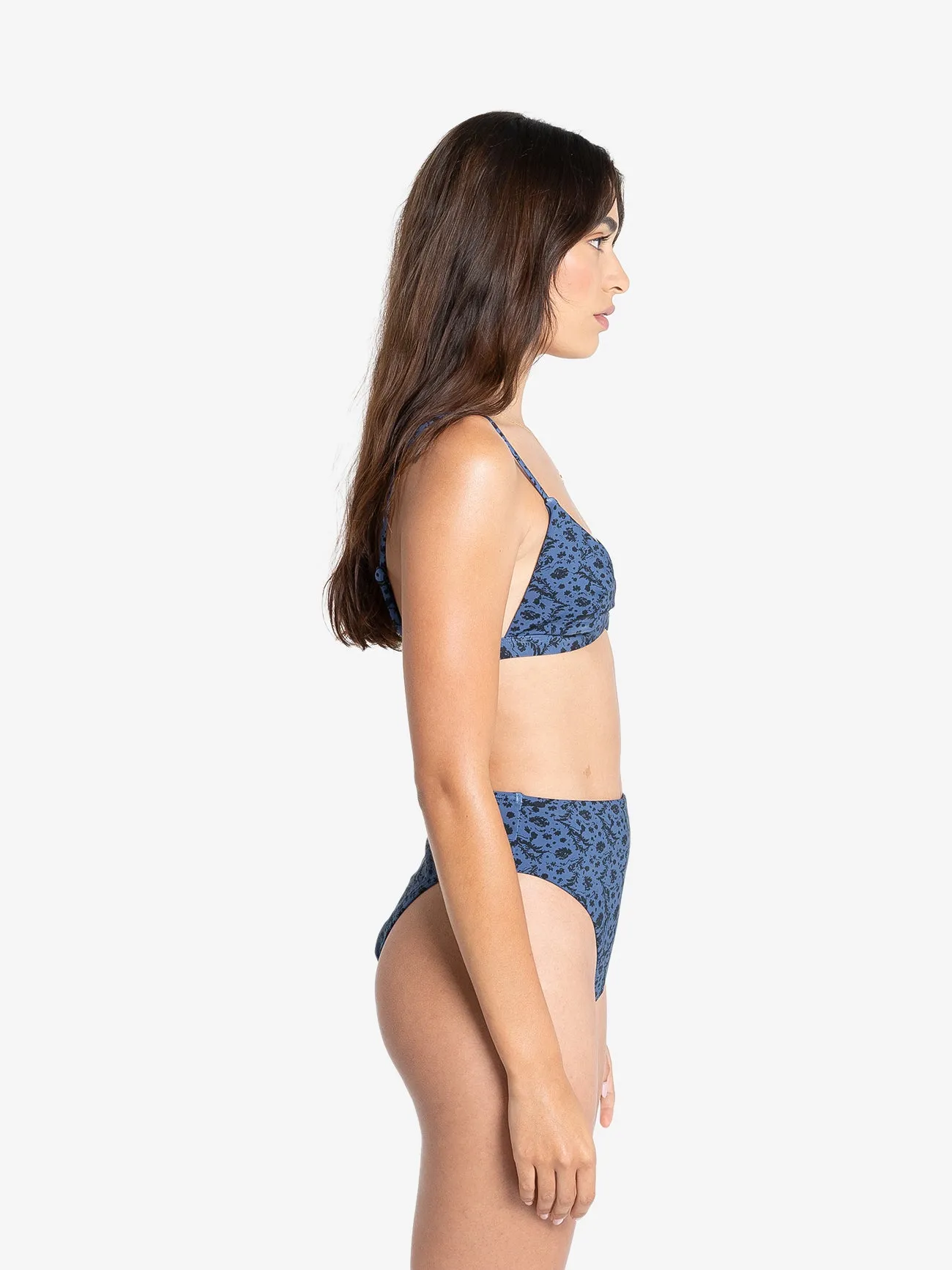 Rue 90s High Cut Bikini Bottom - Ensign Blue sold by Thrills product image thumbnail 3