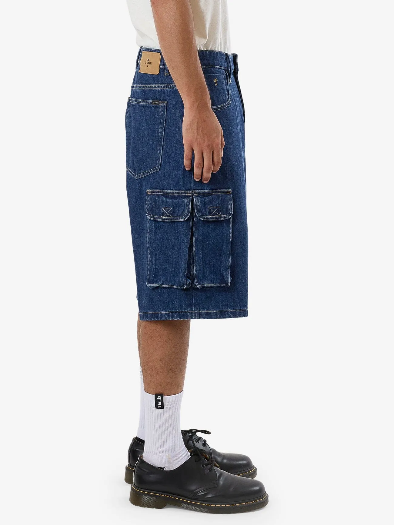 Big Slacker Denim Cargo Short - Union Blue sold by Thrills product image thumbnail 4