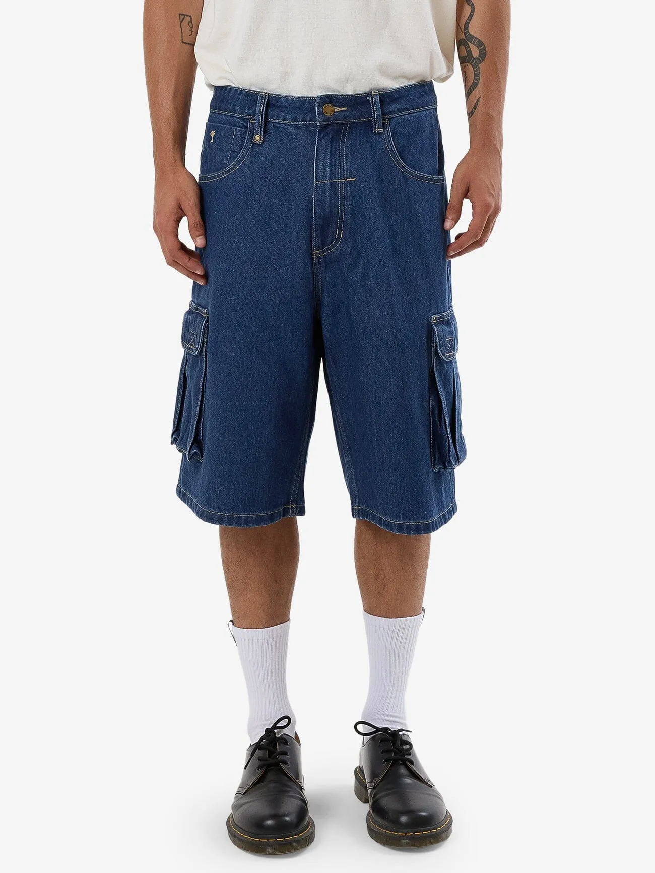 Big Slacker Denim Cargo Short - Union Blue sold by Thrills