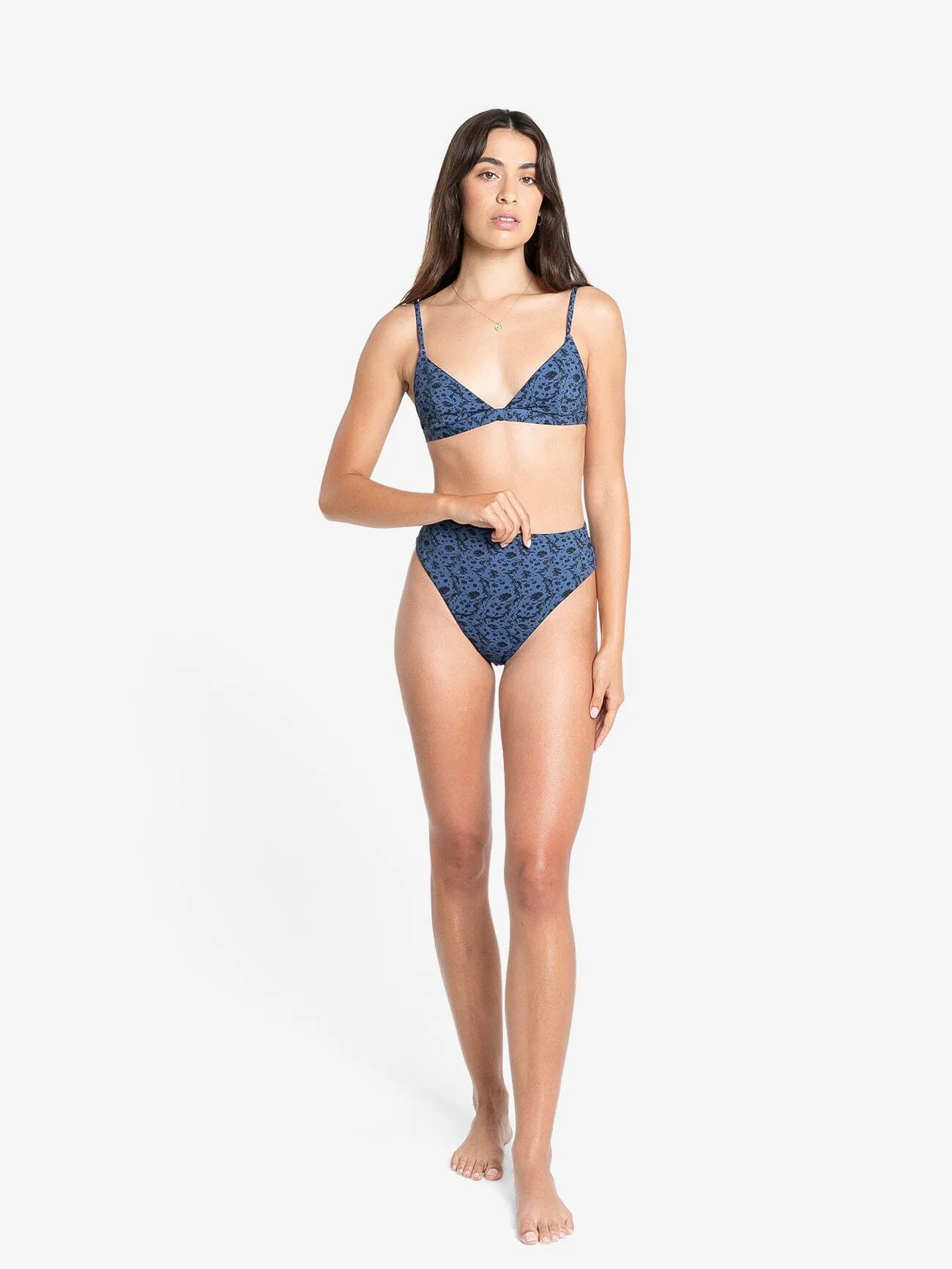 Rue 90s High Cut Bikini Bottom - Ensign Blue sold by Thrills product image thumbnail 5