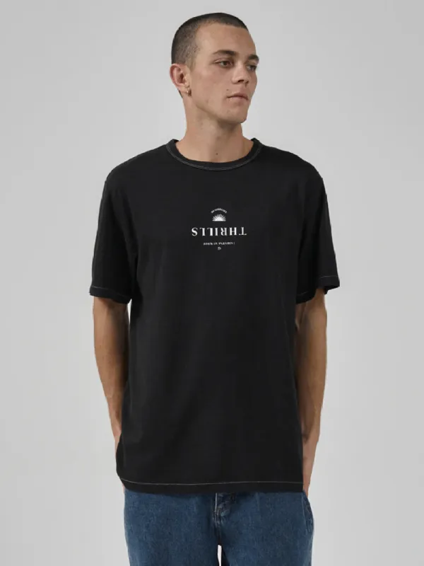 Hemp Wake Up In Paradise Merch Fit Tee - Washed Black sold by Thrills