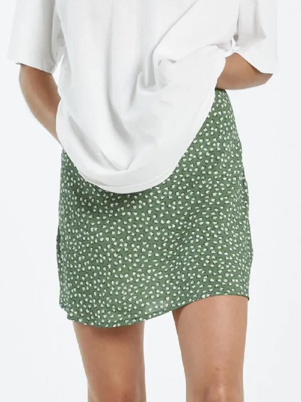 Bloom Mini Bias Skirt - Cactus sold by Thrills
