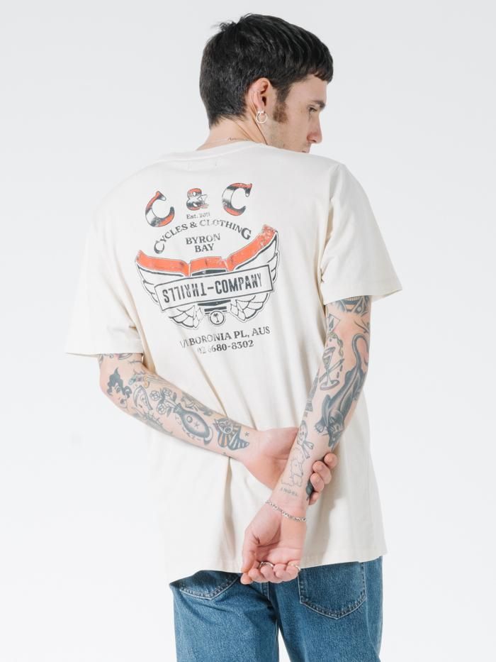 C&C Wings Merch Fit Tee - Heritage White sold by Thrills product image thumbnail 2