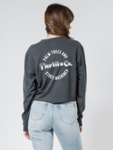 Wellness LS  Merch Crop Tee - Merch Black sold by Thrills