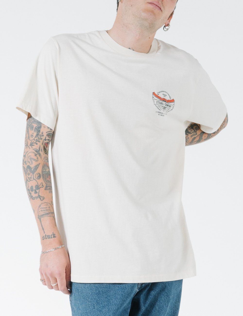 C&C Wings Merch Fit Tee - Heritage White sold by Thrills product image thumbnail 4
