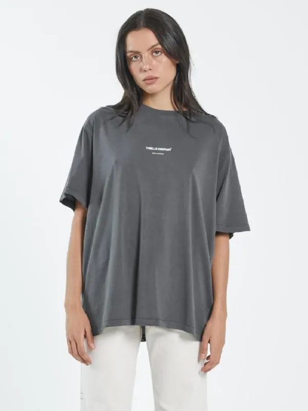 Thrills Stamp Merch Fit Tee - Merch Black sold by Thrills