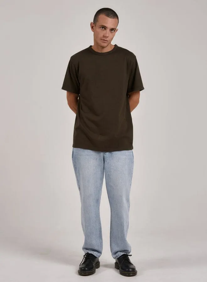 Hemp Thrills Embro Merch Fit Tee - Tarmac sold by Thrills product image thumbnail 5