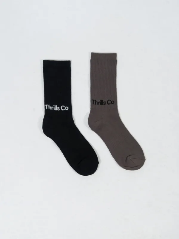 Coordinates 2 Pack Socks - Desert-Black sold by Thrills