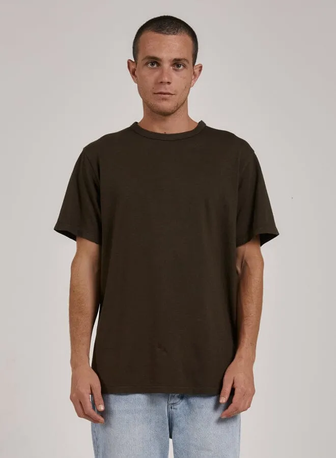Hemp Thrills Embro Merch Fit Tee - Tarmac sold by Thrills