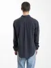 Hemp Minimal Thrills Oversize Long Sleeve Shirt - Slate sold by Thrills