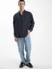 Hemp Minimal Thrills Oversize Long Sleeve Shirt - Slate sold by Thrills