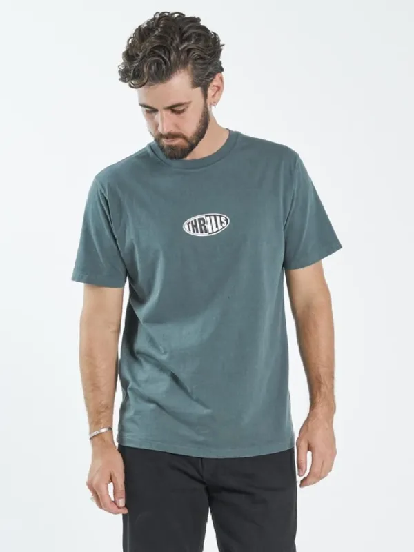 Two Tone Merch Fit Tee - Vintage Teal sold by Thrills