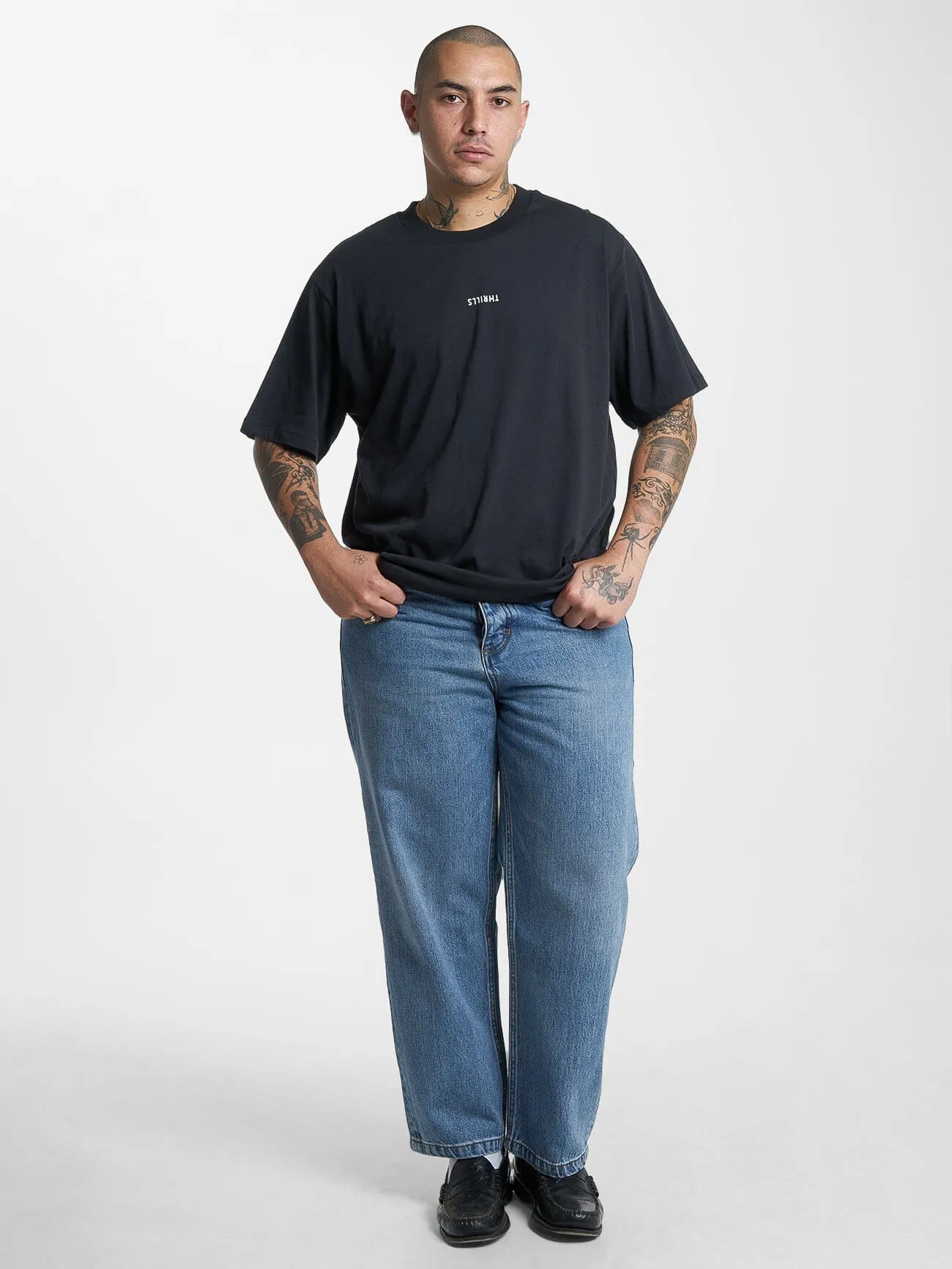 Minimal Thrills Merch Fit Tee - Washed Black sold by Thrills product image thumbnail 5