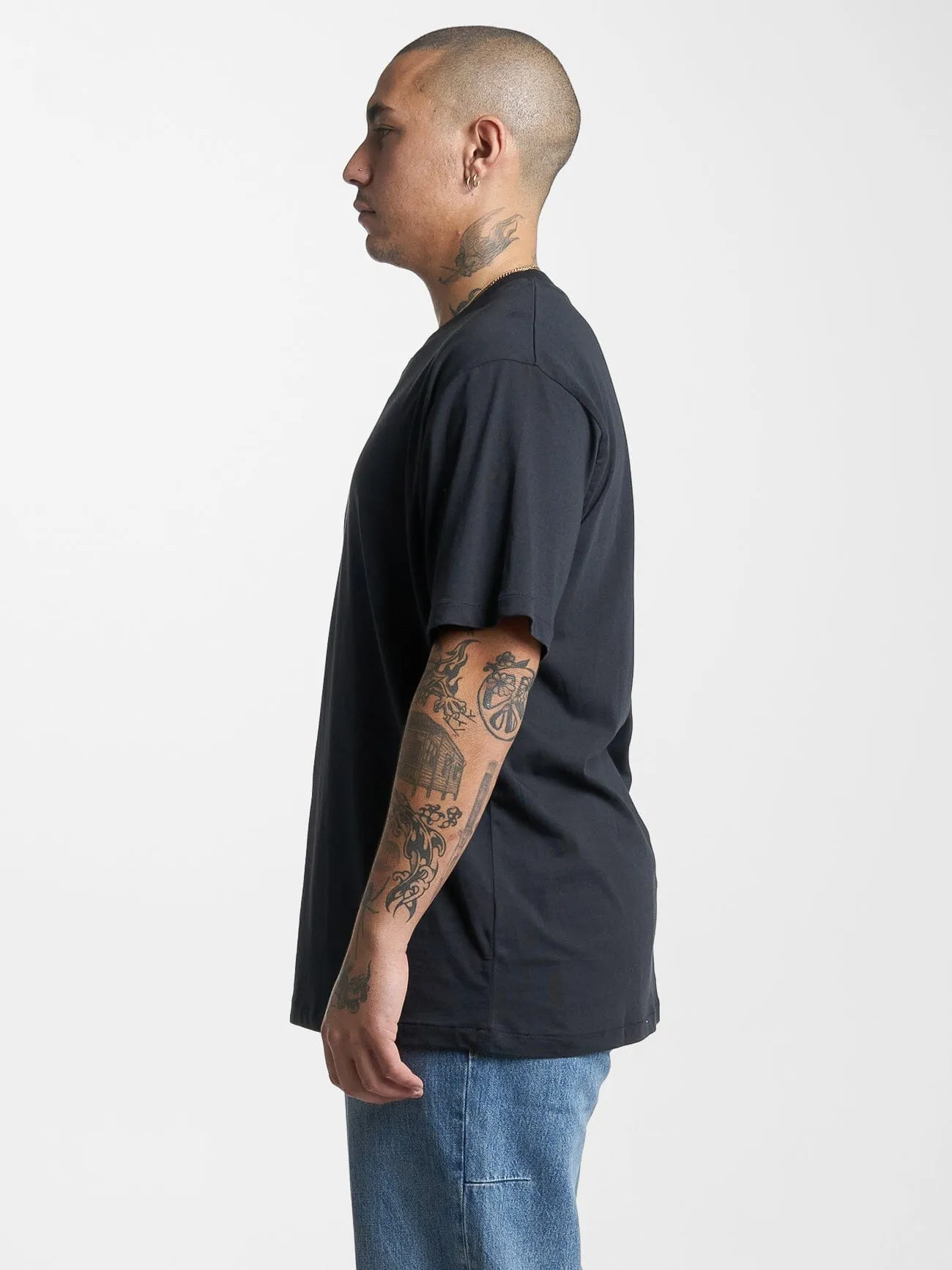 Minimal Thrills Merch Fit Tee - Washed Black sold by Thrills product image thumbnail 3