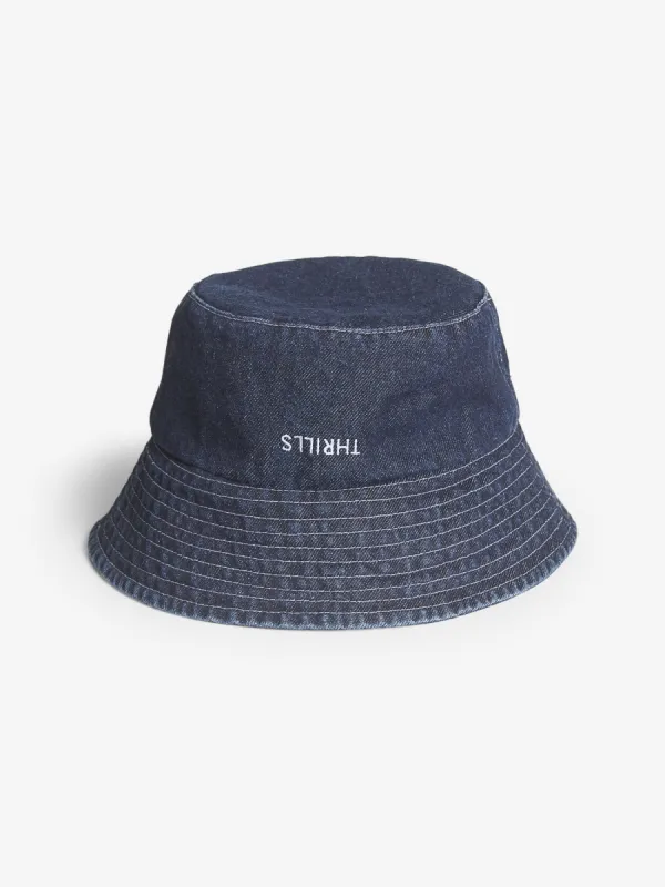 Thrills Denim Bucket Hat - Indigo sold by Thrills