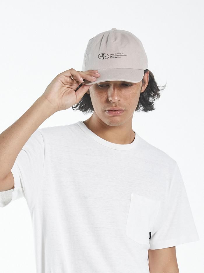 Company Alignment 5 Panel Caps - Aged Tan sold by Thrills