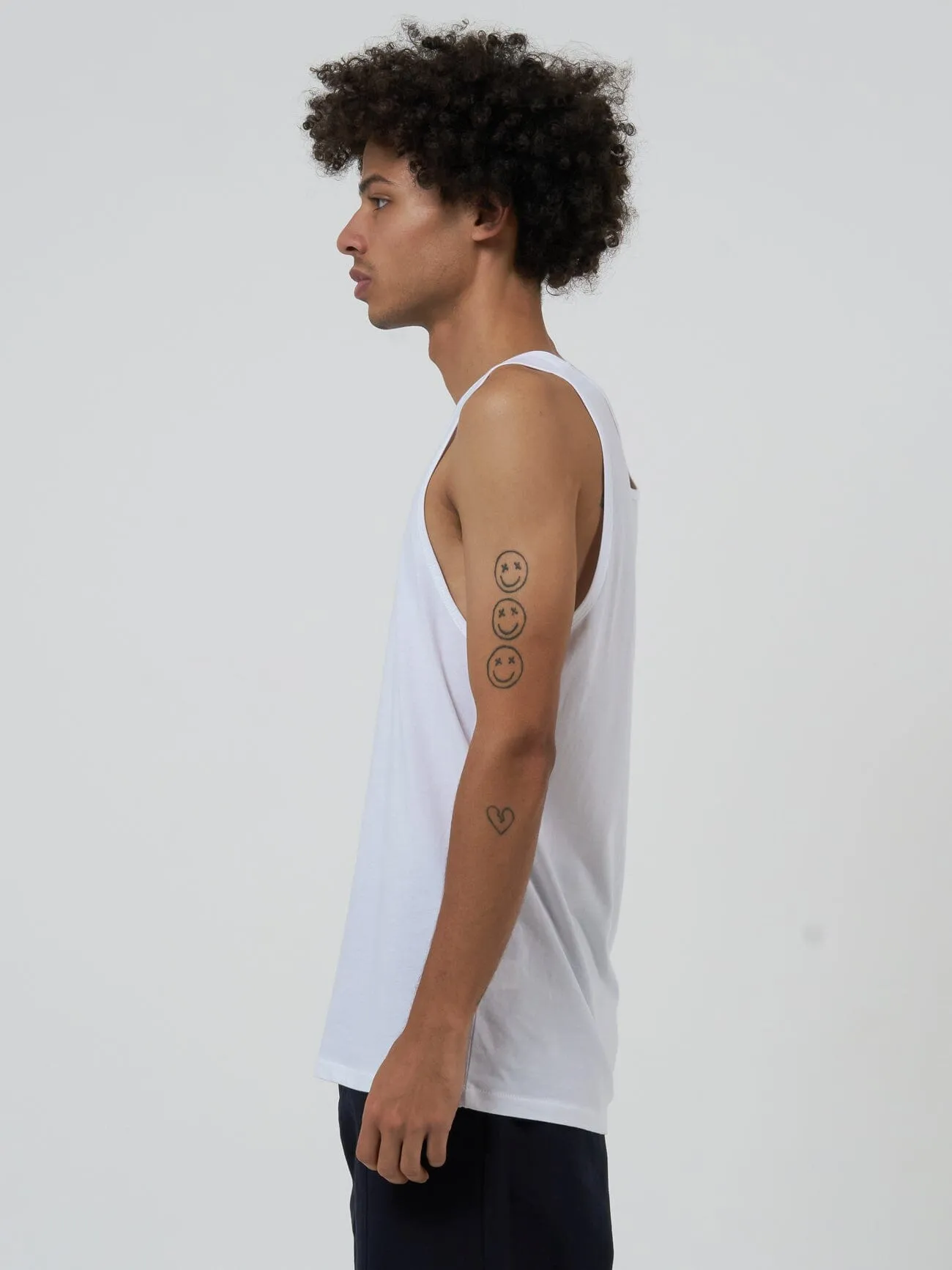 Endless Merch Fit Tank - White sold by Thrills product image thumbnail 4
