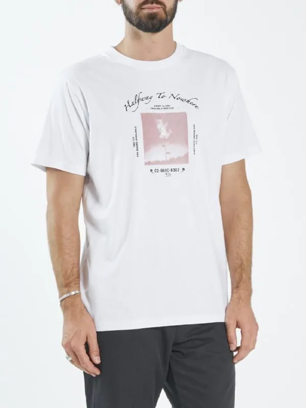 Halfway To Nowhere Merch Fit Tee - White made by Thrills