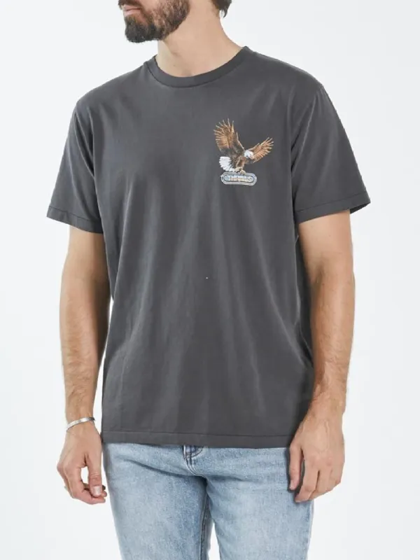 Gold Wing Merch Fit Tee  - Vintage Black sold by Thrills