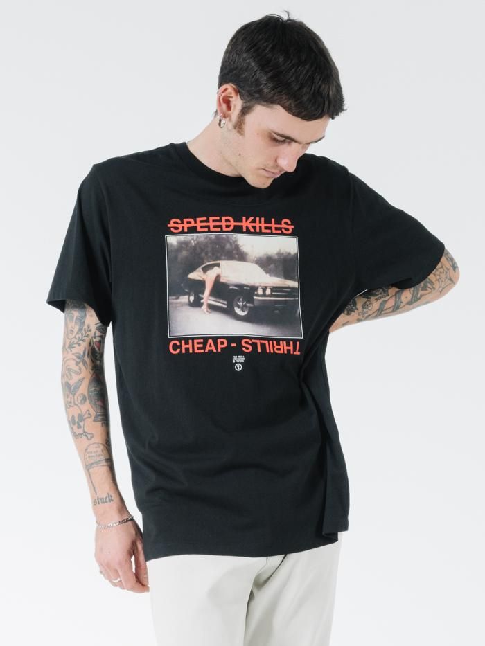 Speed Kills Merch Fit Tee - Black sold by Thrills