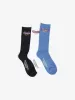 Built For Speed 3 Pack Sock - Merch Black - White - Bijou Blue sold by Thrills
