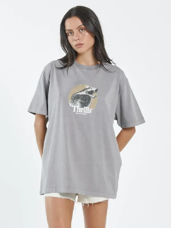 Paranoia Merch Fit Tee - Washed Grey sold by Thrills