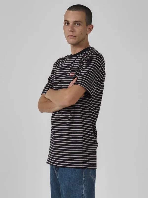 Transfixed Stripe Merch Fit Tee - Dark Navy sold by Thrills