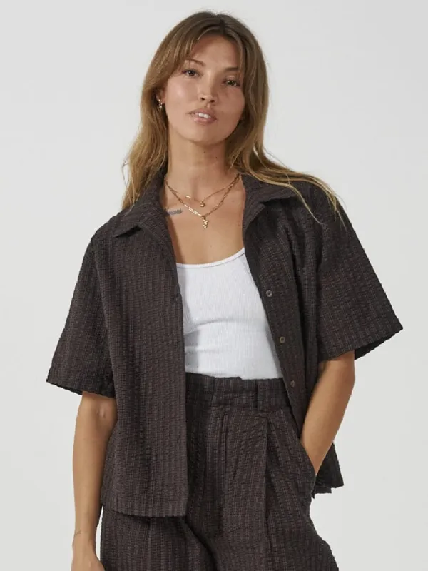 Paradise Code Bowling Shirt - Java sold by Thrills