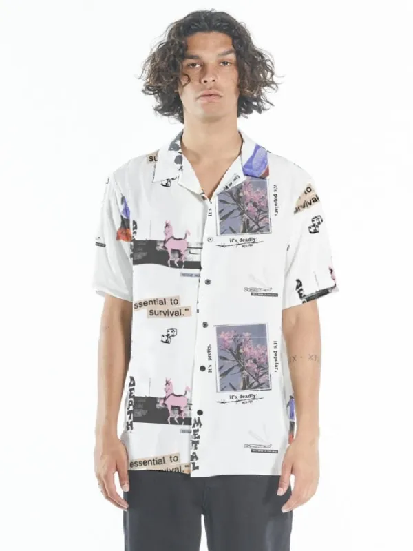 Pretty Deadly Popular Bowling Shirt - Dirty White sold by Thrills