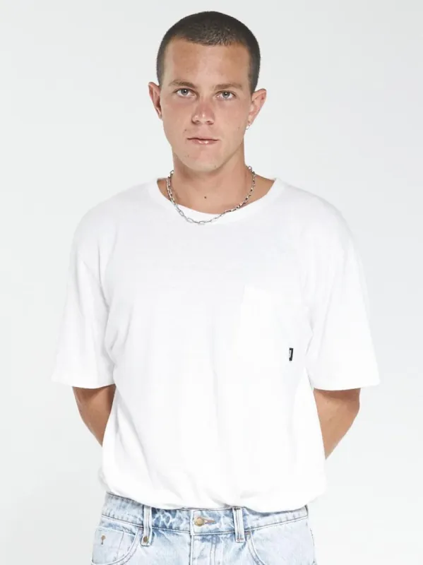 Endless Merch Fit Pocket Tee - Dirty White sold by Thrills