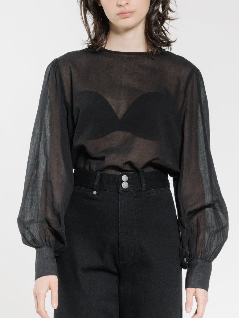 Refrain Blouse - Black sold by Thrills product image thumbnail 5