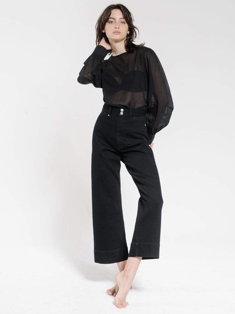 Refrain Blouse - Black sold by Thrills