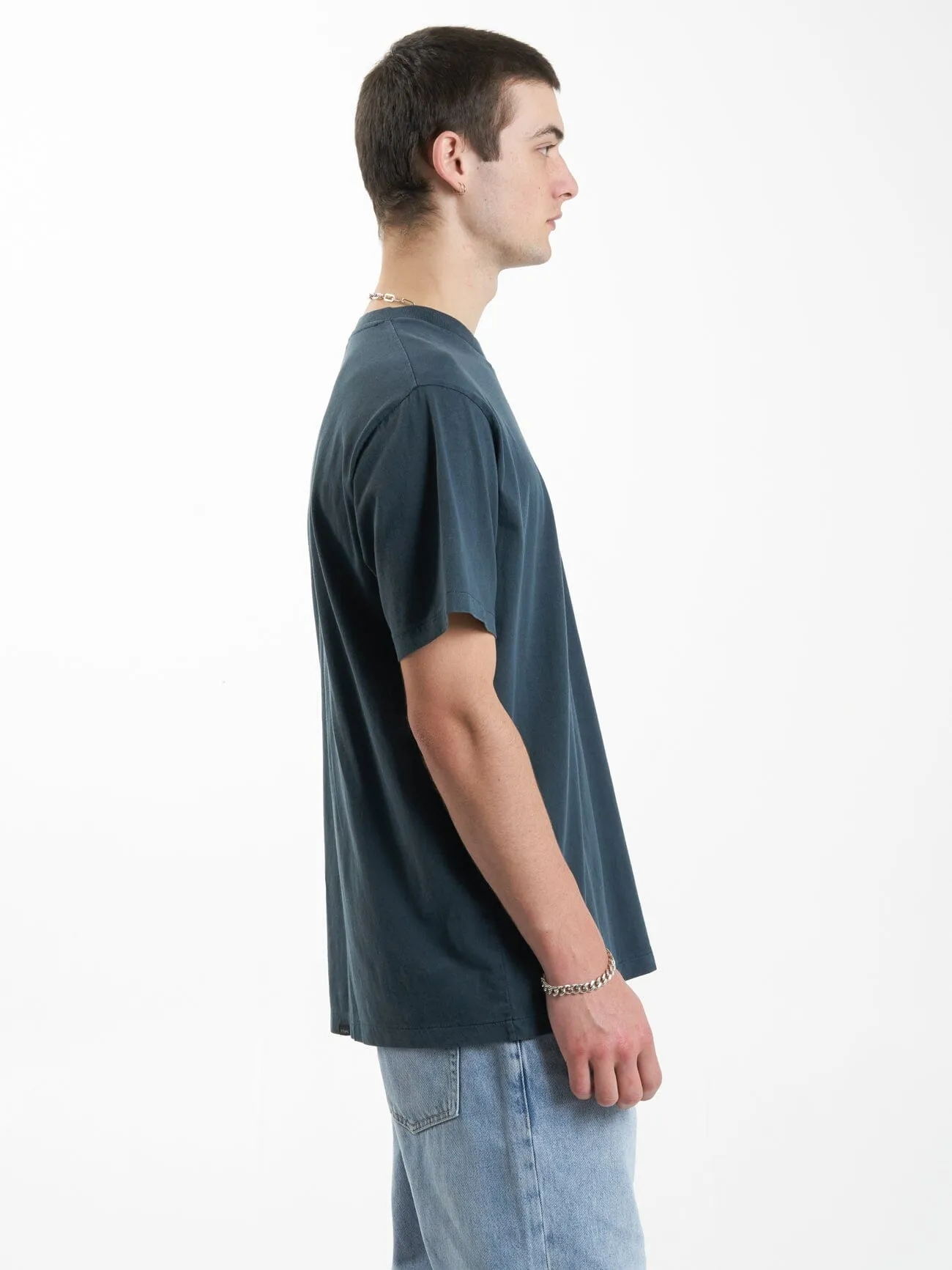 Wisdom Merch Fit Tee - Petrol sold by Thrills product image thumbnail 4