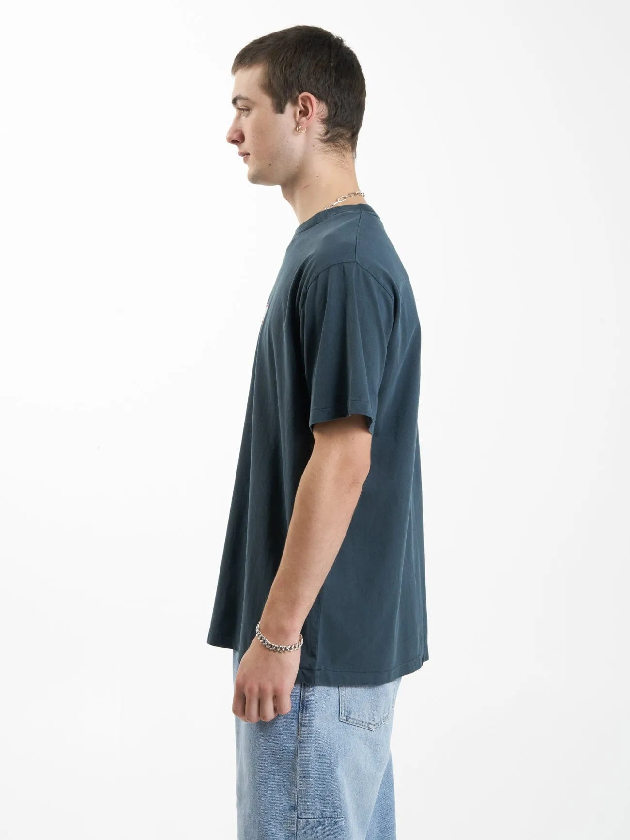 Wisdom Merch Fit Tee - Petrol sold by Thrills product image thumbnail 3