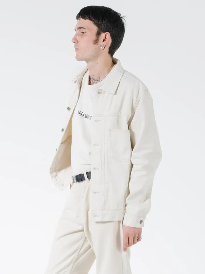 Ryder Oversized Denim Jacket - Unbleached sold by Thrills product image thumbnail 3